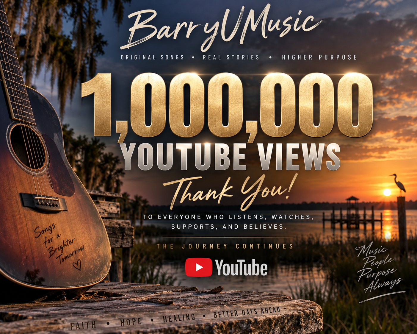 1 million YouTube views milestone